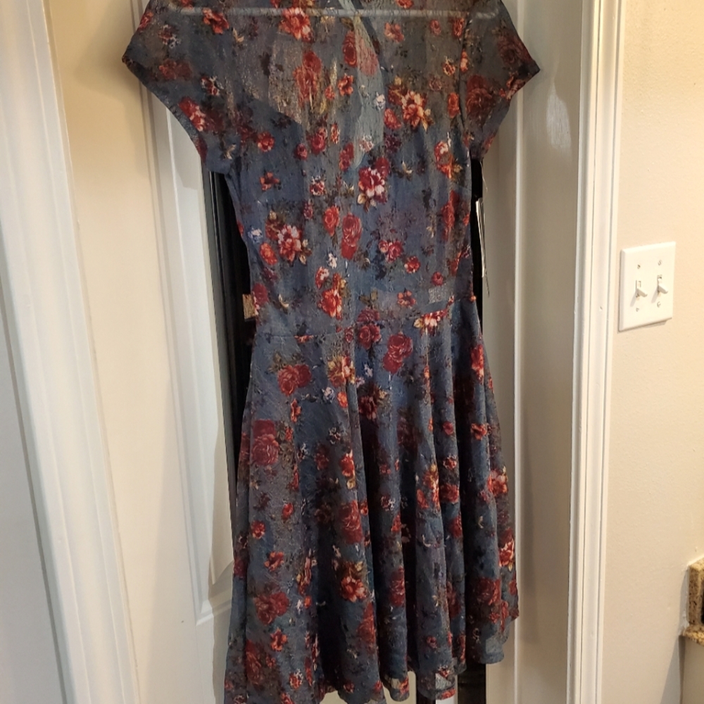 Fun and flirty mini floral skater dress